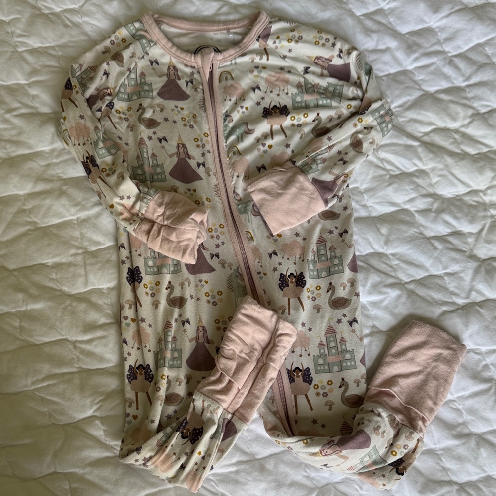 Emerson&friends 12-18 M Convertible Footie Romper Pajamas